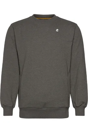 K-Way French Terry Fleece Crewneck Pullover Tops Sweat-shirts & Hoodies Fleeces & Midlayers Grey