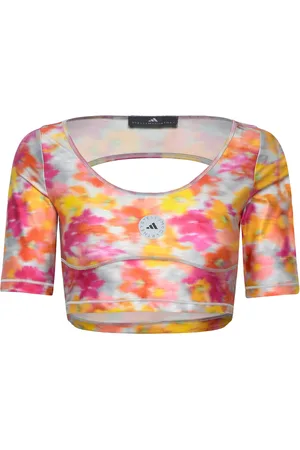 adidas Asmc Crop Sport Women Sport Clothing Sports Tops & T-shirts Sport Crop Tops Sport Short-sleeved Crop Tops Pink