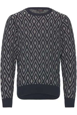 INDICODE Innibbin Tops Knitwear Round Necks Navy