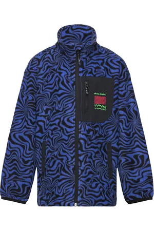 Quiksilver Ice Fields Fz Youth Outerwear Fleece Outerwear Fleece Jackets Blue
