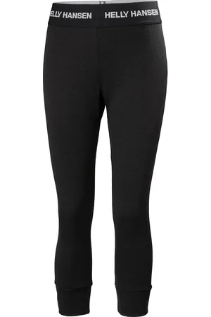 Helly Hansen W Lifa Merino Midw 3/4 Pant Bottoms Base Layer Bottoms Black