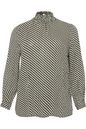 Kaffe Kcami Ls Blouse Printed Tops Blouses Long-sleeved Black