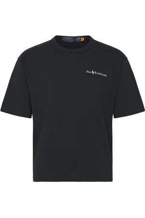 Ralph Lauren Relaxed Fit Logo Jersey T-Shirt Tops T-shirts Short-sleeved Black
