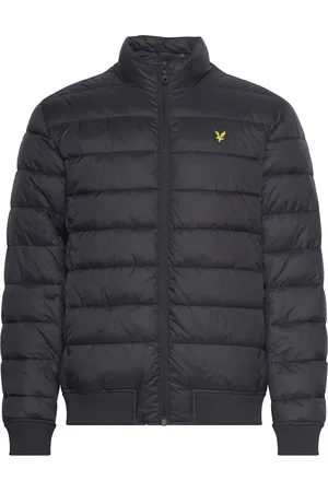Lyle & Scott Funnel Neck Wadded Jacket Vuorillinen Takki Topattu Takki Black