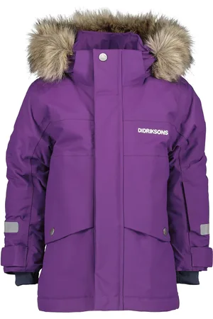 Didriksons Bjärven Kids Parka 3 Parka Takki Purple