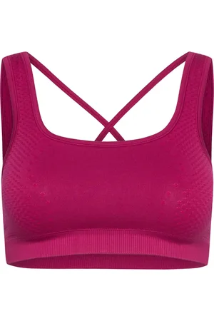 Casall Scallop Seamless Bralette Sport Women Sport Clothing Sport Bras - All Red