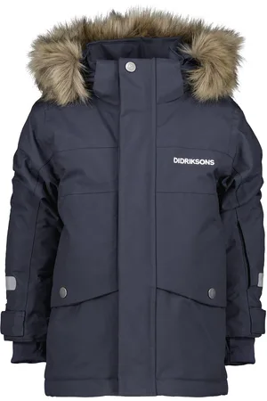 Didriksons Bjärven Kids Parka 3 Parka Takki Navy
