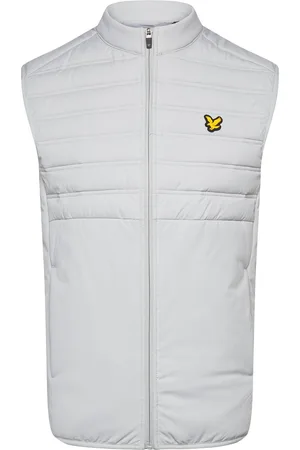 Lyle & Scott Hybrid Double Baffle Gilet Sport Sport Clothing Sport Outerwear Sport Jackets Sport Vests White