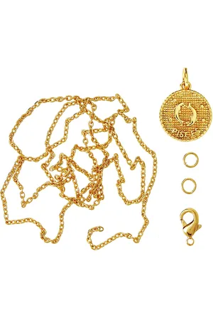 me&my BOX Zodiac Coin Pendant And Chain Set, Pisces Toys Creativity Drawing & Crafts Craft Jewellery & Accessories Gold
