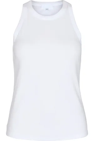 Levete Room Lr-Numbia Tops T-shirts & Tops Sleeveless White