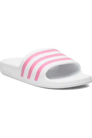 adidas Adilette Aqua Sport Summer Shoes Sandals Pool Sliders White
