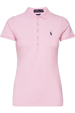 Ralph Lauren Slim Fit Stretch Polo Shirt Tops T-shirts & Tops Polos Pink