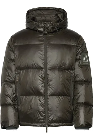 Armani Exchange Down Jacket Villakangastakki Pitkä Takki Green