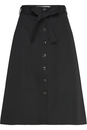Naja Lauf Tanja Skirt Extra Suiting Skirts Knee-length & Midi Skirts Black