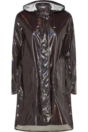 Ilse Jacobsen Long Raincoat Outerwear Rainwear Rain Coats Black