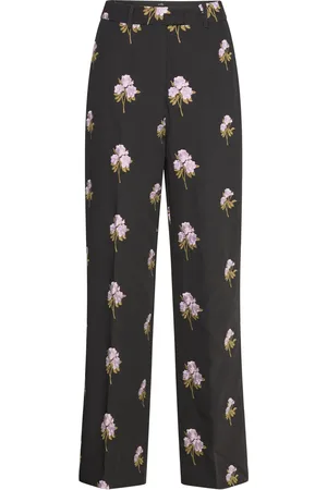 Crās Vickycras Pants Bottoms Trousers Straight Leg Black