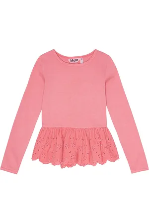 Molo Riana Tops T-shirts Long-sleeved T-shirts Coral