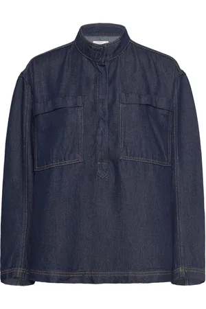 Munthe Tuxa Tops Shirts Long-sleeved Navy