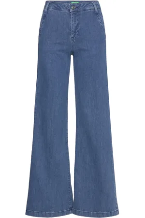 Benetton Trousers Bottoms Jeans Flares Blue