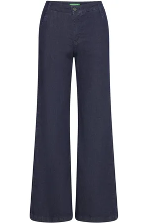 Benetton Trousers Bottoms Jeans Flares Blue