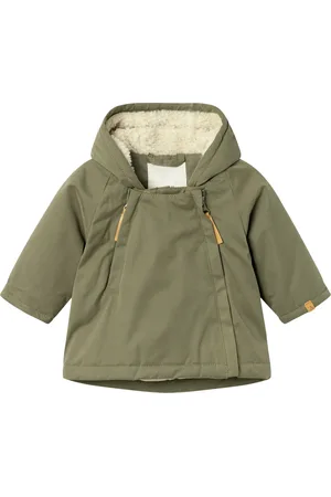 Lil Atelier Nbmgodo Padded Loose Jacket Fo Lil Parka Takki Khaki Green