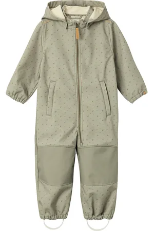 Lil Atelier Nmflaalfa Suit Aop 1Fo Lil Outerwear Coveralls Shell Coveralls Green