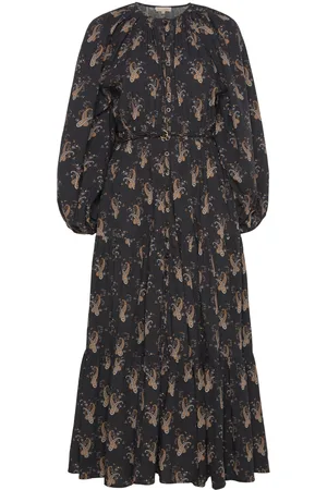 by Ti Mo Poplin Maxi Dress Maksimekko Juhlamekko Black