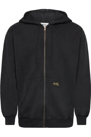 Stan Ray Patch Zip Hood Tops Sweat-shirts & Hoodies Hoodies Black