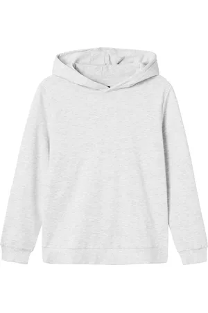 LMTD Nlnnizu Ls Bru Sweat W. Hood Noos Tops Sweat-shirts & Hoodies Hoodies Grey