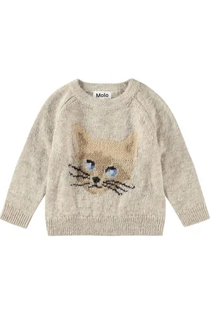 Molo Gilby Tops Knitwear Pullovers Grey