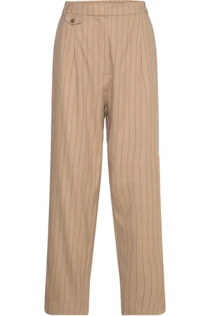 Munthe Edie Bottoms Trousers Straight Leg Beige