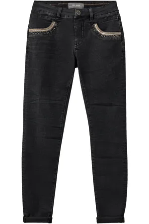 Mos Mosh Mmnaomi Perla Jeans Bottoms Jeans Straight-regular Black
