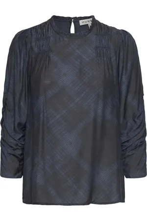 Munthe Tumus Tops Shirts Long-sleeved Navy