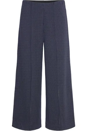 Part Two Ilisanpw Pa Bottoms Trousers Wide Leg Navy