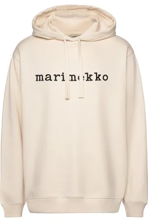 Marimekko Termi Logo Placement Tops Sweat-shirts & Hoodies Hoodies Cream