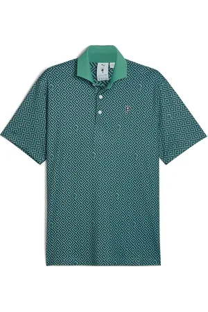 PUMA Puma X Ptc Resort Polo Tops Polos Short-sleeved Green