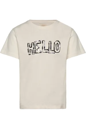 Creamie T-Shirt Ss Tops T-shirts Short-sleeved Cream