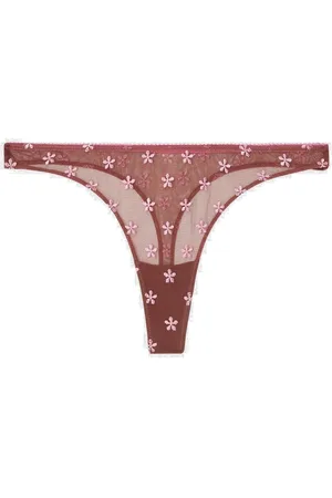 Understatement Mesh Thong Stringit Alusvaatteet Brown