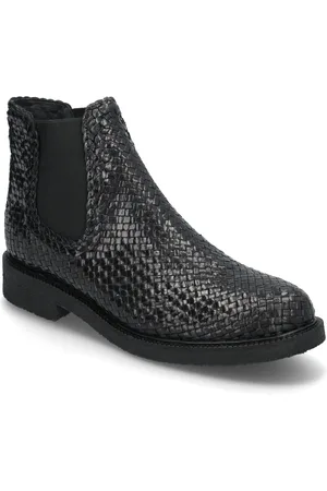 ANGULUS Booties - Flat - With Elastic Shoes Boots Ankle Boots Ankle Boots Flat Heel Black