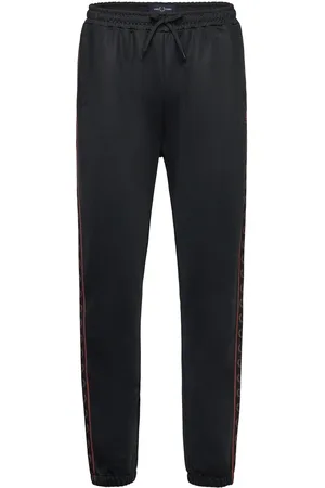 Fred Perry Seasonal Taped Trk Pant Bottoms Sweatpants Black