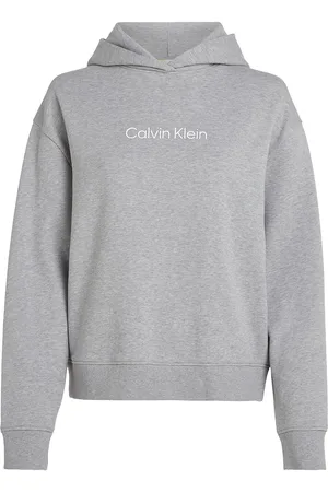 Calvin Klein Hero Logo Hoodie Tops Sweat-shirts & Hoodies Hoodies Grey