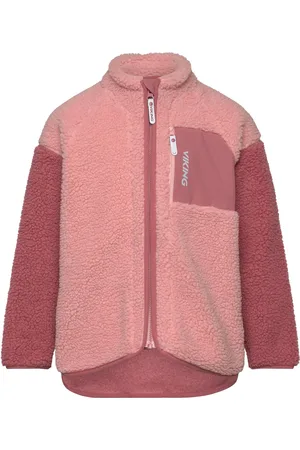 Viking Playtime Pile Midlayer Jacket Outerwear Fleece Outerwear Fleece Jackets Coral