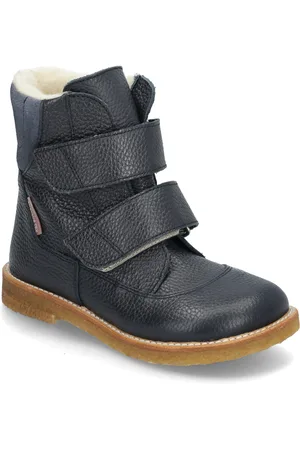 ANGULUS Boots - Flat - With Velcro Talvikengät Tarroilla Navy