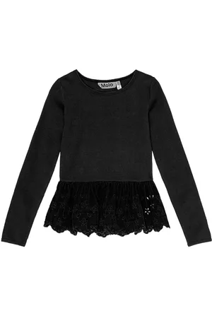 Molo Riana Tops T-shirts Long-sleeved T-shirts Black
