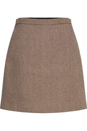 Soaked in Luxury Slkhaia Corinne Skirt Skirts Short Skirts Brown