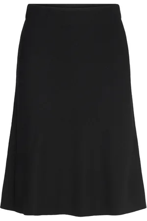 Soaked in Luxury Slindianna Skirt Skirts Knee-length & Midi Skirts Black