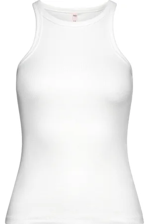 Hunkemöller Singlet Tank Top Cotton Tops T-shirts & Tops Sleeveless White