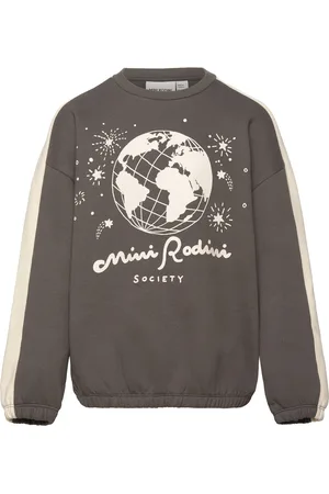 Mini Rodini Society Sp Sweatshirt Tops Sweat-shirts & Hoodies Sweat-shirts Grey
