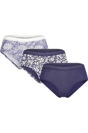 Etam Jackie Lace - 3 Shortys Hipsterit Alushousut Alusvaatteet Blue