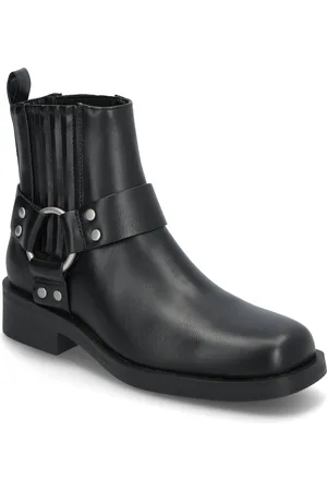 ONLY Onlbax-2 Pu Short Biker Boot Shoes Boots Ankle Boots Ankle Boots Flat Heel Black